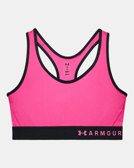 Damessportbeha Armour® Mid, Pink, pdpMainDesktop image number 8